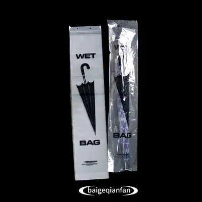 Transparent plastparaplyförpackningspåse